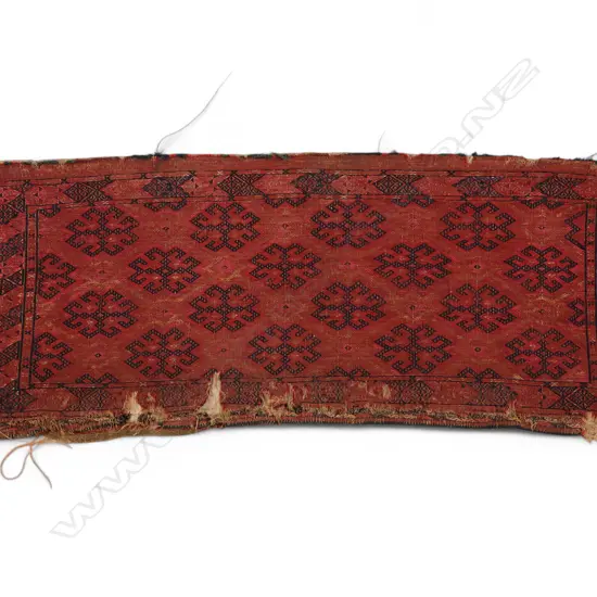 Turkmen silk and wool soumac Chuval (storage bag),